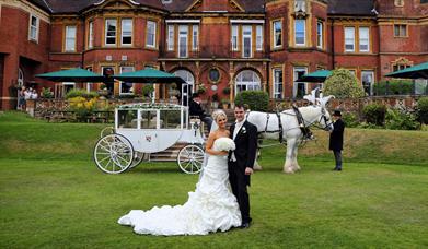 Coach and Horses outside Moor Hall