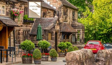 Bagnall Village, showing the Stafford Arms Public House