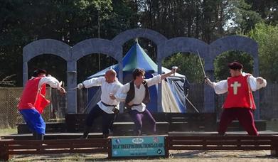 image of an outdoor play being performed at Bolton Gate Arts