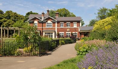 Outside the Brampton Museum, Staffordshire
