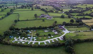 Aerial view of Lower Micklin Touring Park