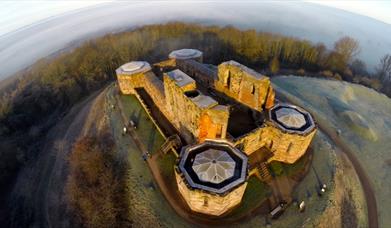 Stafford Castle from the air