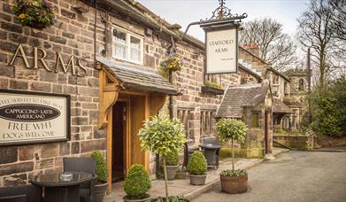 The charming exterior of The Stafford Arms pub