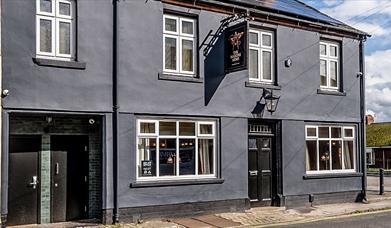 A sunny day outside The Mason's Arms, Newcastle-under-Lyme, Staffordshire