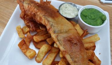 Traditional Fish & Chip by the marina