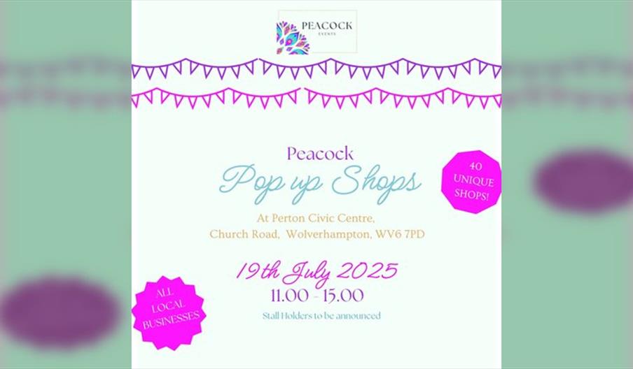 Peacock Pop Up Shops