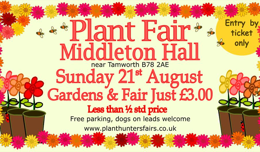 Summer Plant Hunters' Fair, Middleton Hall, Tamworth, Staffordshire. 21st August 2022.