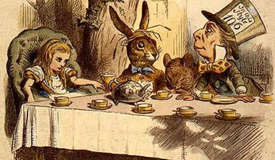 picture of an illustration of the Mad Hatters Tea party