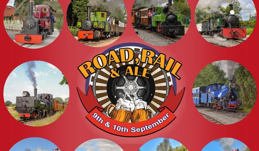 Poster promoting the Road, Rail and Ale festival