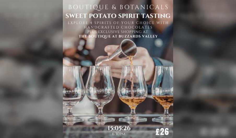 Boutique & Botanicals - Sweet Potato Spirit Tasting