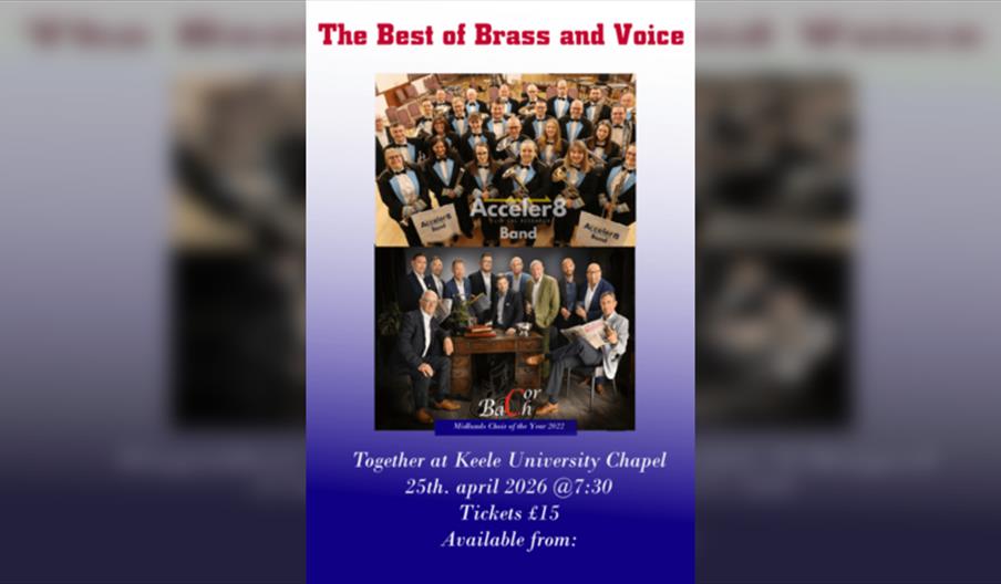 The Best of Brass and Voice Cor Bach and Acceler8 Band Concert