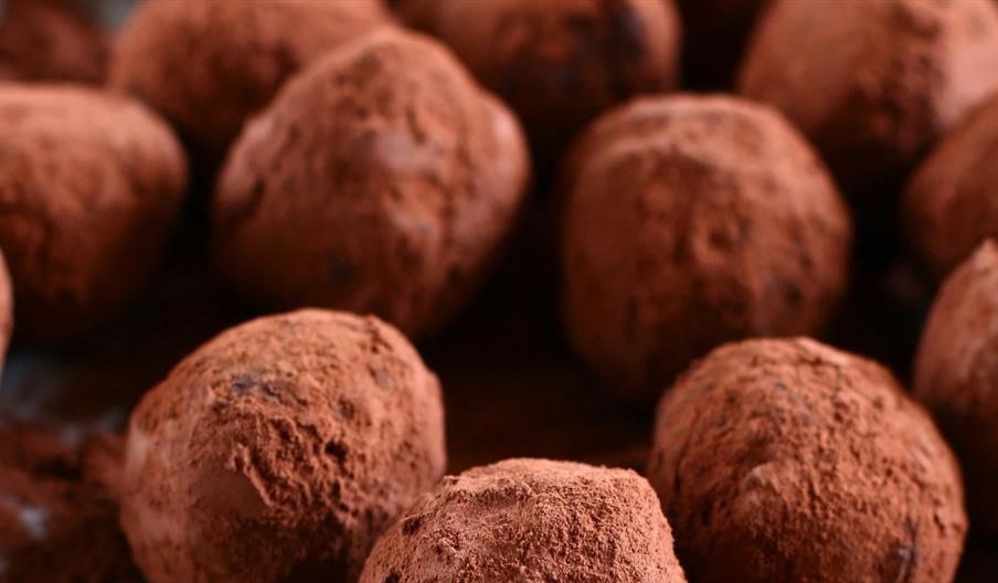 Artisan chocolates like the ones you'll be able to make after this course at Perrys Field to Fork, Staffordshire