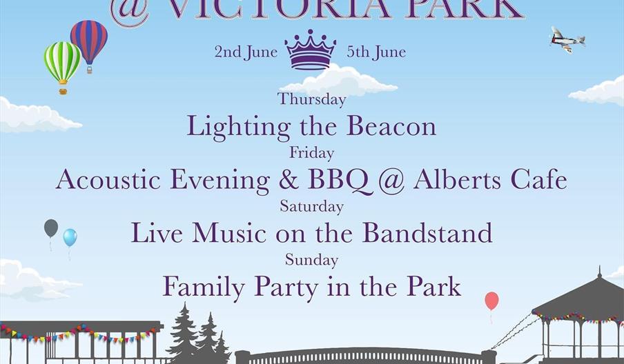 Queen's platinum Jubilee Celebrations in Stafford's Victoria Park