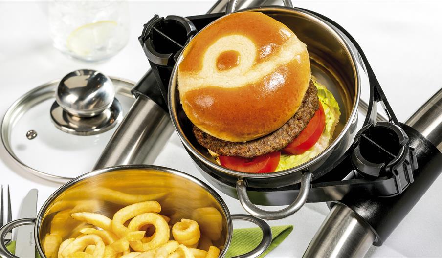 Arriving to your station is Burger and Chips