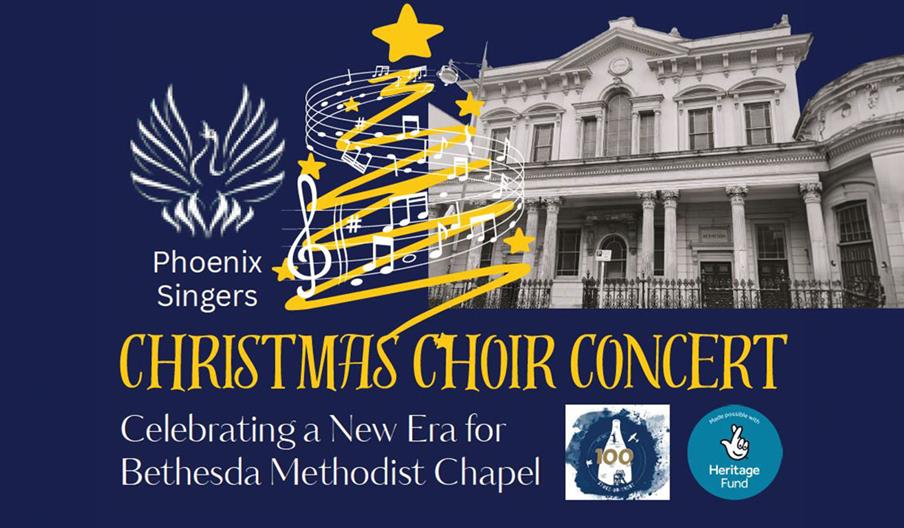 Graphic promoting Christmas concert at Bethesda Chapel Stoke-on-Trent