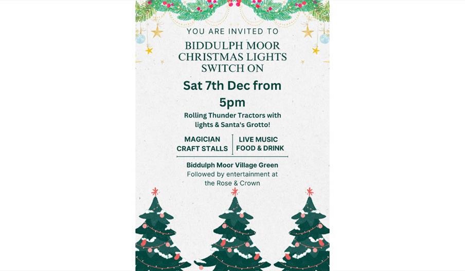 Biddulph Moor Christmas Lights Switch On