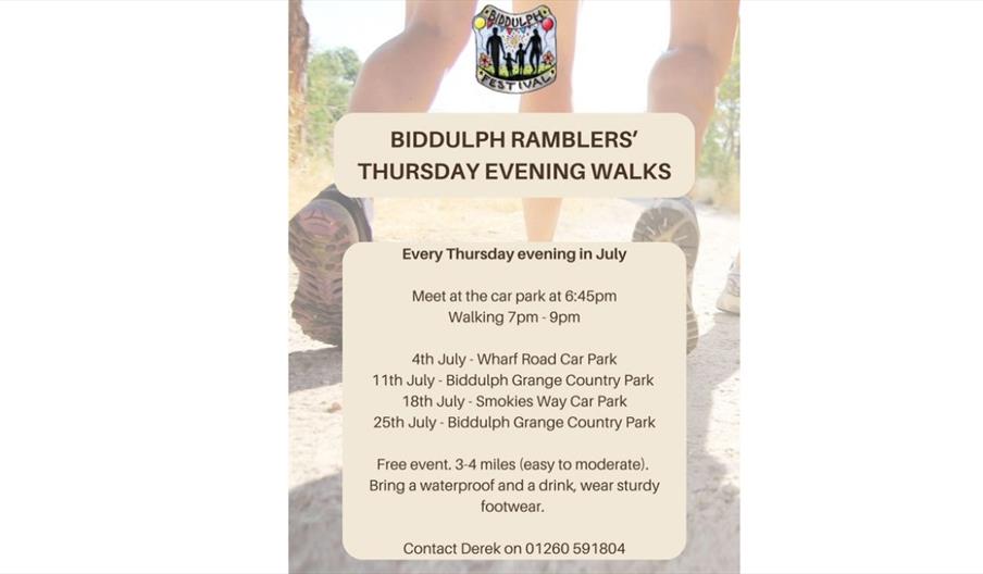 Biddulph Ramblers' Biddulph Festival Walks