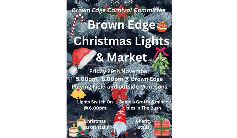 Brown Edge Christmas Lights and Market