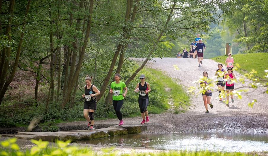 participants running on course