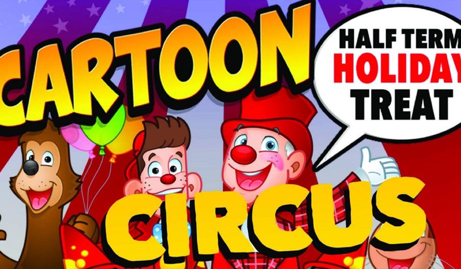 A graphic for the Cartoon Circus at Biddulph Town Hall, Staffordshire