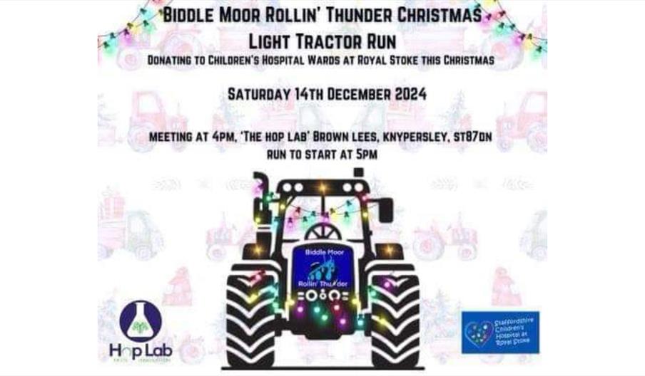 Christmas Light Tractor Run