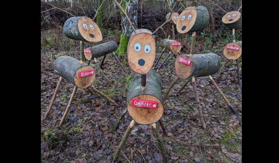 image of wooden reindeer
