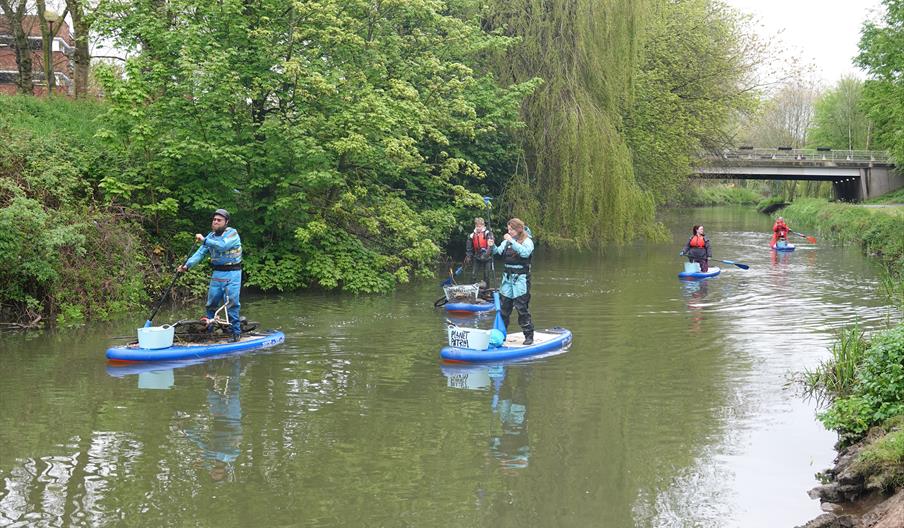 Planet Patrol Paddleboarding Litterpick Tamworth