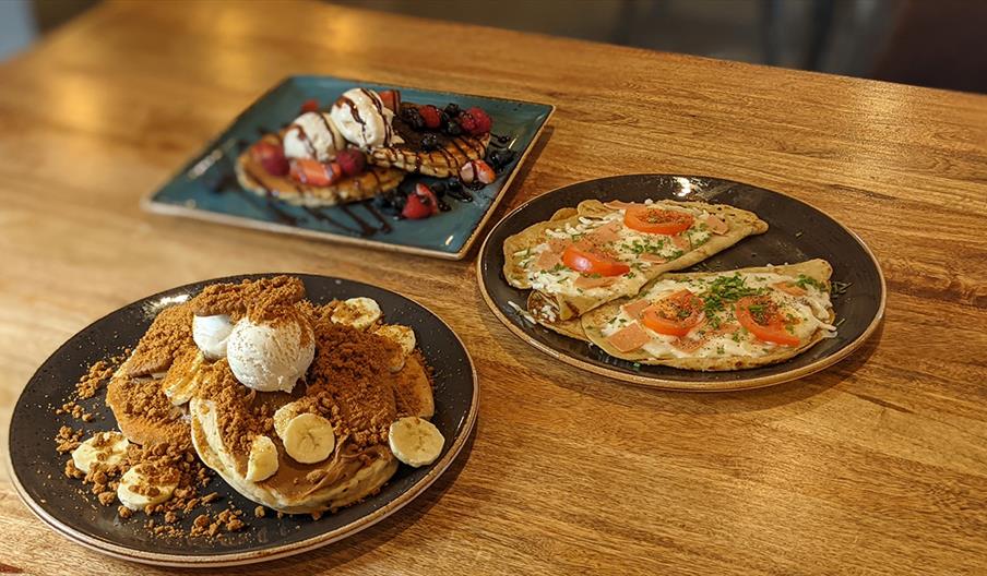 A tempting selection of what's on offer at The Crepe & Waffle House