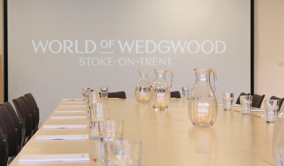 World of Wedgewood Darwin Suite  Boardroom Set up
