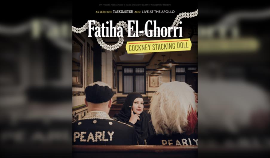 Fatiha El-Ghorri Cockey Stacking Doll. Stoke-on-Trent Comedy Festival