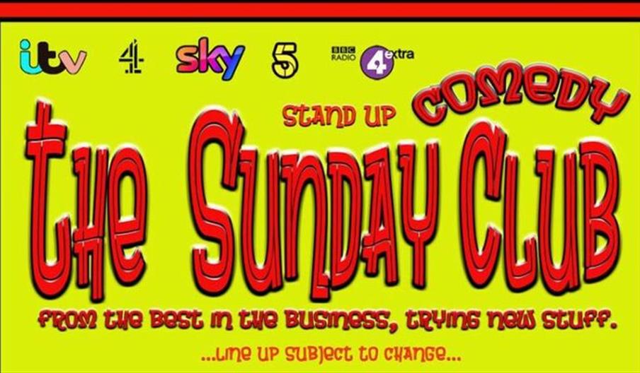 The Sunday Comedy Club Lou Conran , Hayley Ellis, Alex Stringer, Tal Davis, Hannah Byczkowski.