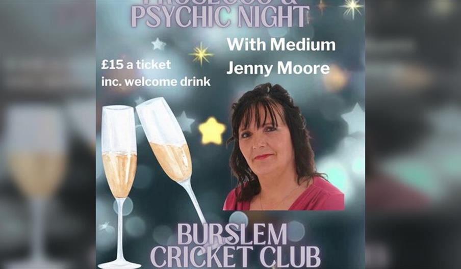 Prosecco & Psychic Night with Jenny Moore at Burslem CC