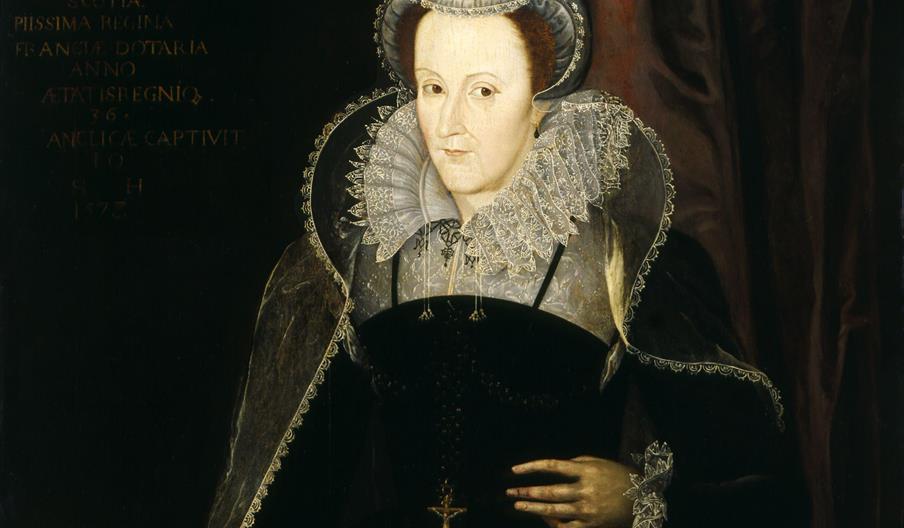 Image shows a portrait of Mary Queen of Scots