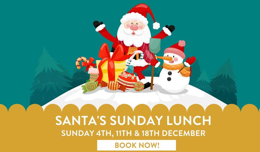 A graphic for Santa's Sunday Lunch