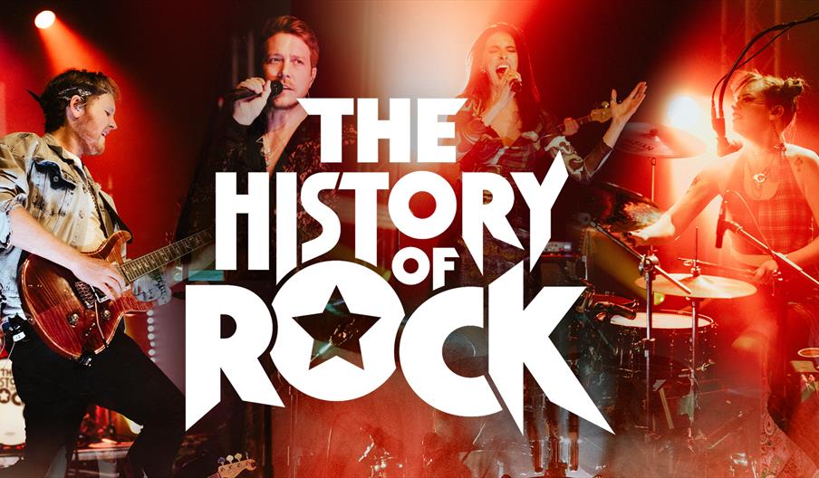 A graphic for The History of Rock at Lichfield's Garrick Theatre