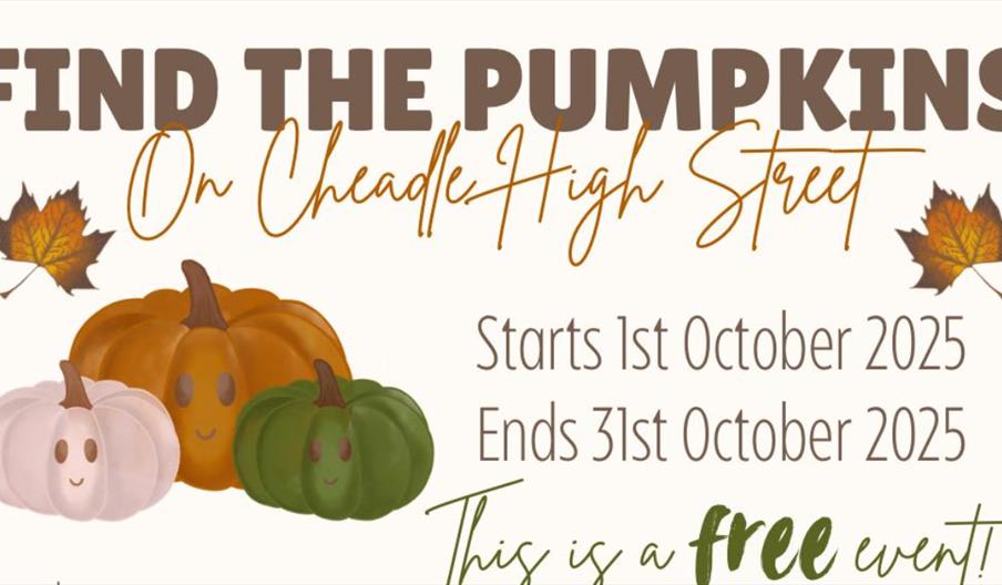 Find the pumpkins on Cheadle High Street