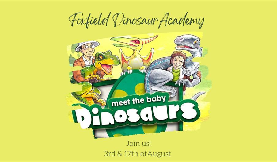 Graphic for Dinosaur Academy at Foxfield Railway, Staffordshire.