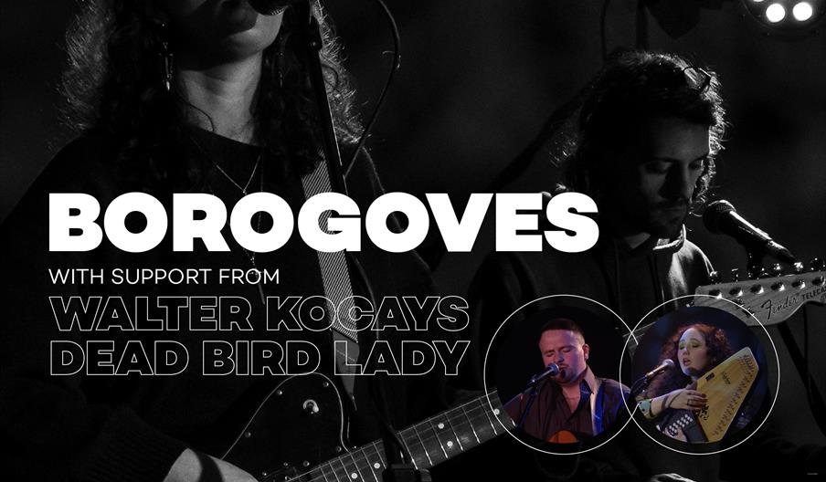 Image shows some musicians performing, with details of their gig