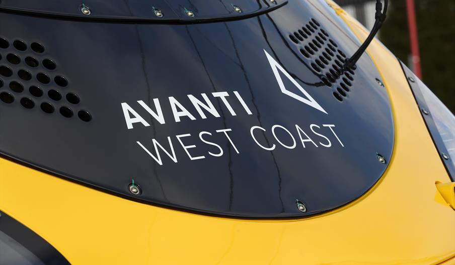 Front of Pendolino Train showing Avanti Logo