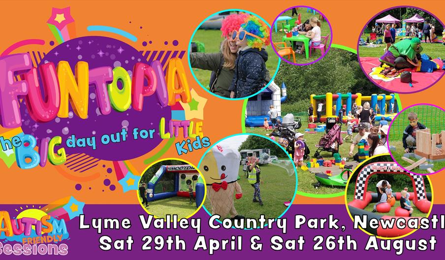 There's plenty of family fun at Funtopia, Newcastle-under-Lyme, Staffordshire, as shown on this flyer