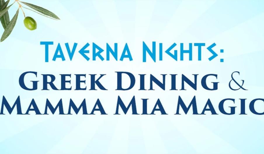 Taverna Nights Poster for Greek Dining & Mamma Mia Magic