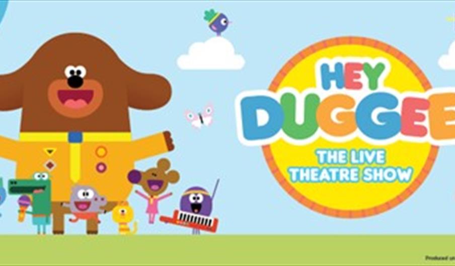 A poster for Hey Duggee - The Live Theatre Show