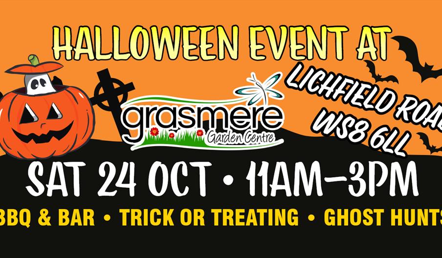 Halloween Event at Grasmere Garden Centre - Poster
