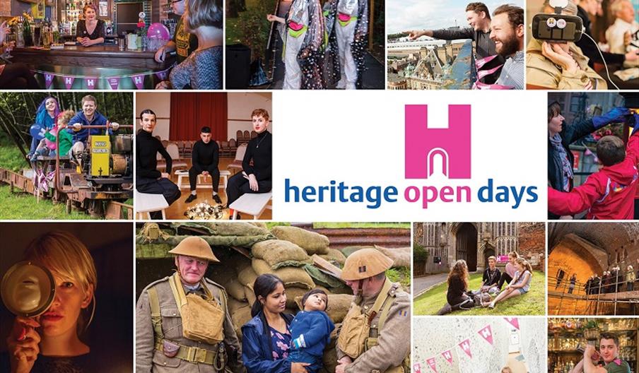 Poster with multiple images stating "Heritage Open Days"