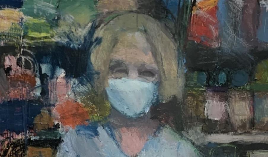 One of the paintings in Keele University's art collection, which will be available to see at Brampton Museum, Staffordshire