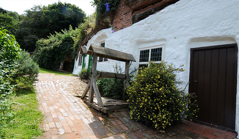 exterior of Kinver Rock Houses