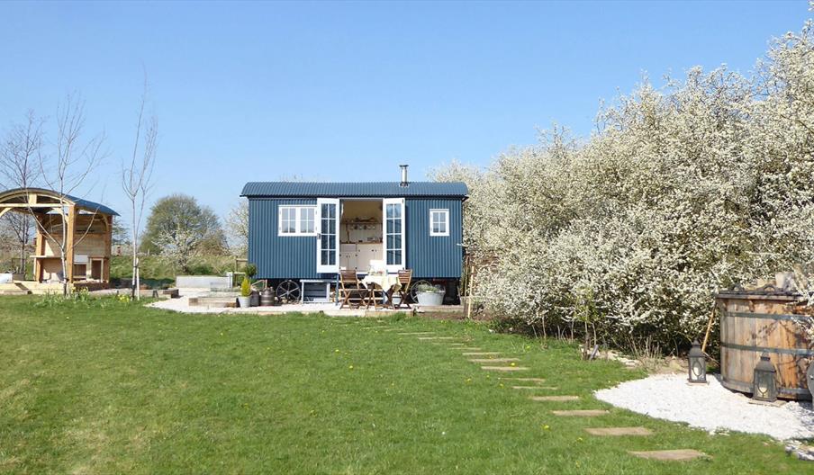 Lavender and Bee Shepherds Hut
