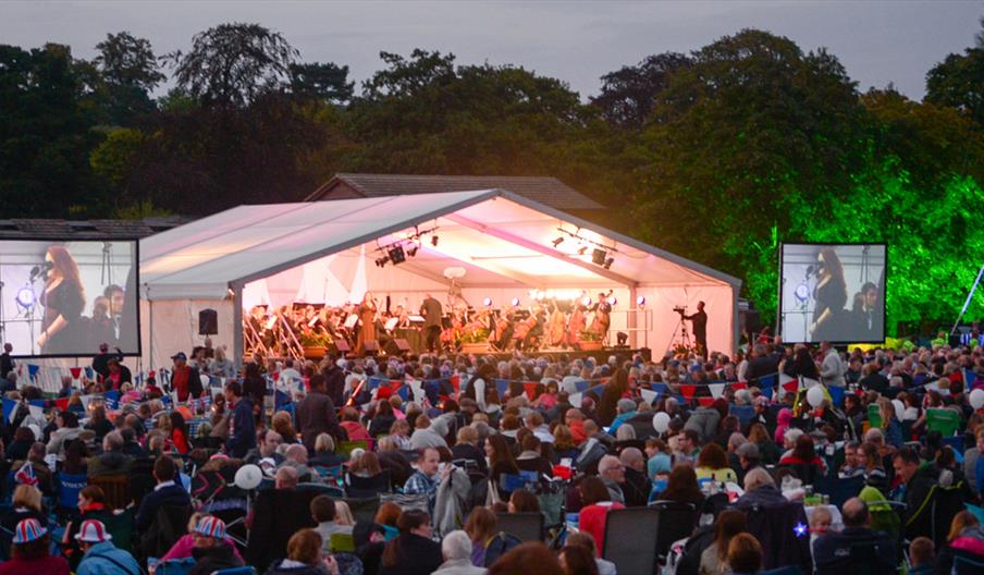 Proms in Beacon Park, Lichfield, Staffordshire