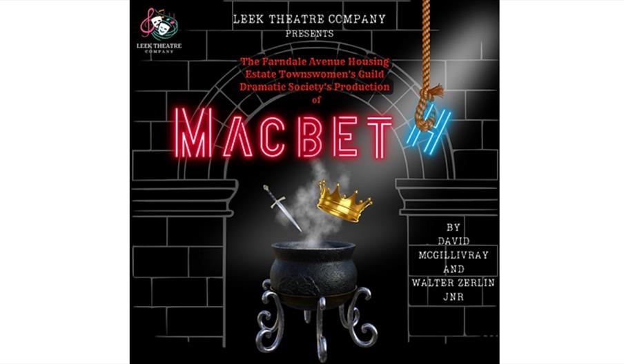 image of Leek Theatre Company poster for Macbeth