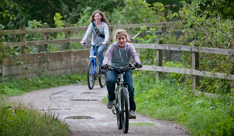 Cycling throw the scenery